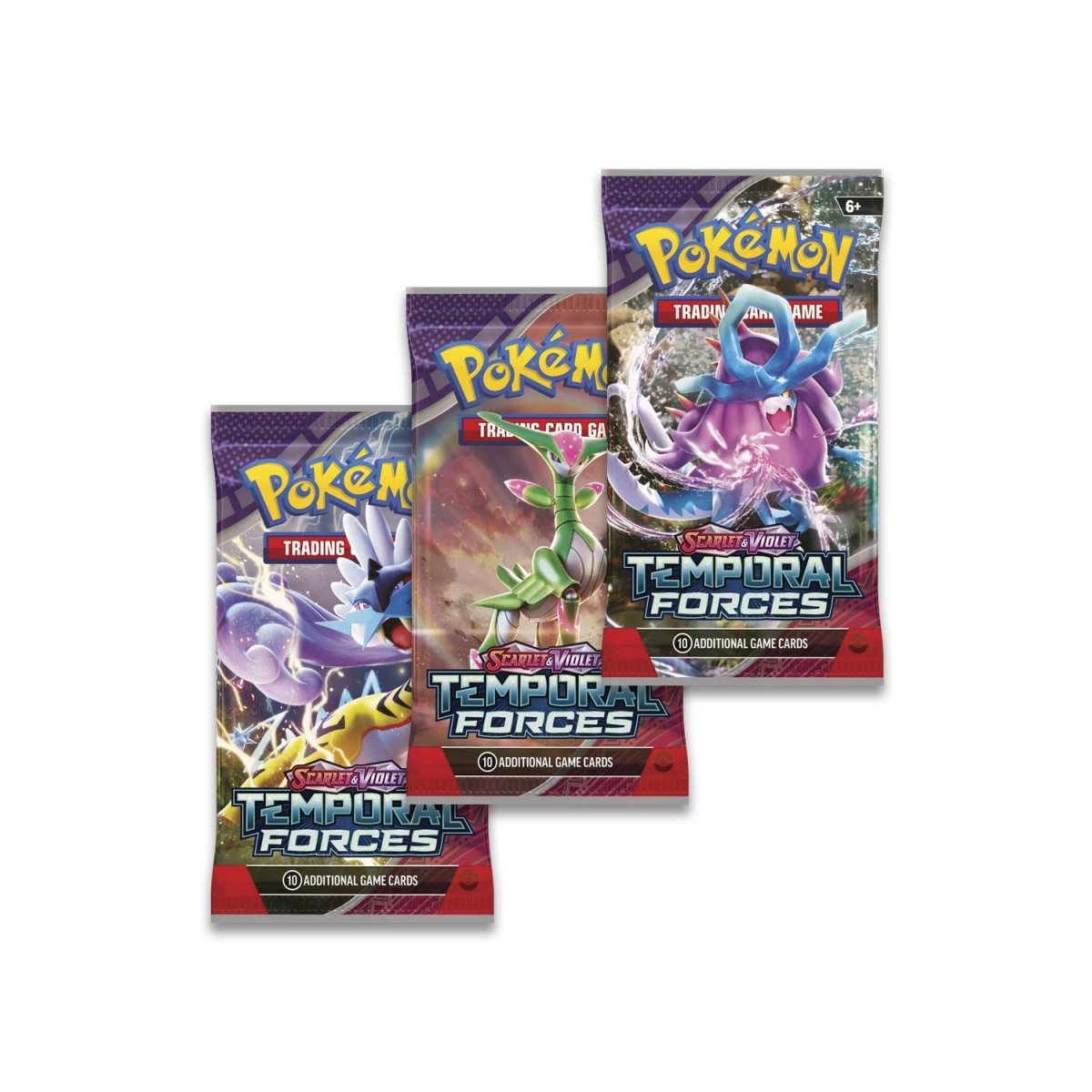 Pokemon TCG Scarlet & Violet SV05 - Temporal Forces Blister 3-Pack