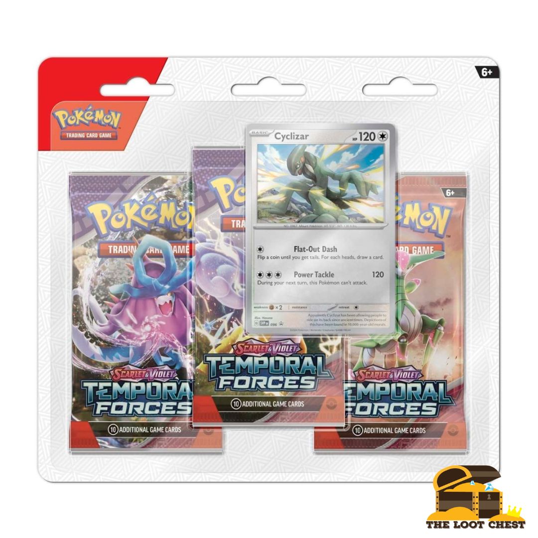 Pokemon TCG Scarlet & Violet SV05 - Temporal Forces Blister 3-Pack