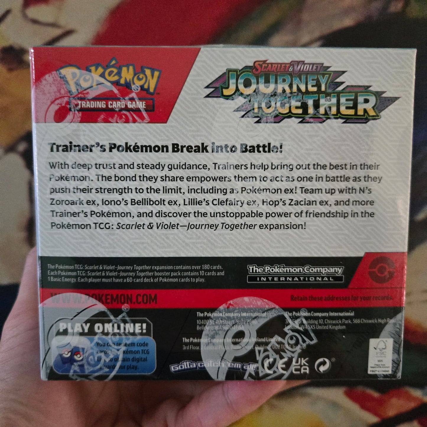 Pokemon TCG Scarlet & Violet SV09 Journey Together Booster Box